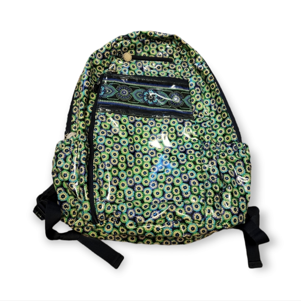 Vera Bradley Green Floral Backpack